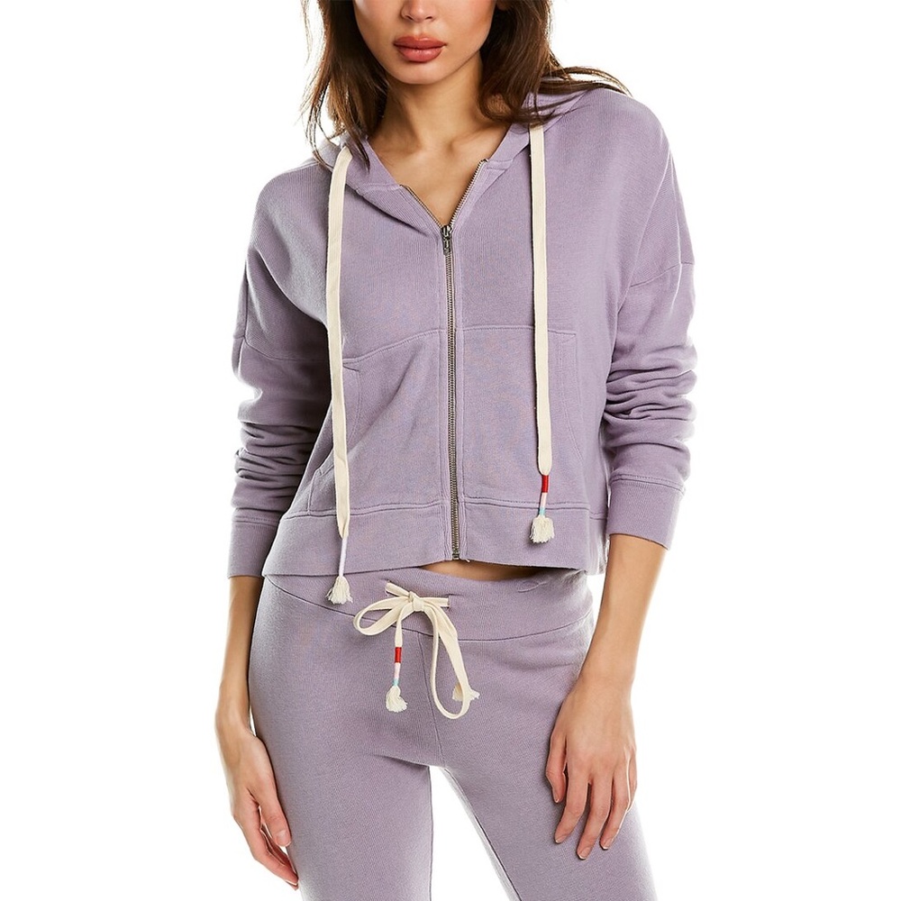 Wildfox Kinley Cropped Hoodie Lavender Aura Size Large, NEW with tags!